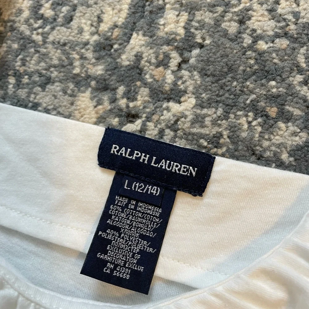 Ralph Lauren white tank top girls